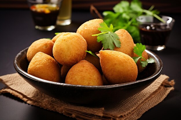 Snack Chicken Coxinha aus Brasilien Generative Ai