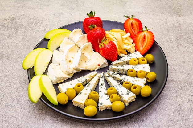 Snack sortierte Käseplatte