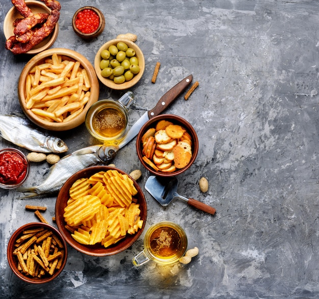 Snacks zum Bier