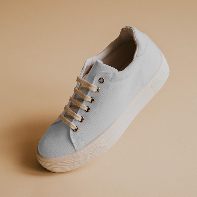 Sneakers de lona Png maquete de sapatos femininos
