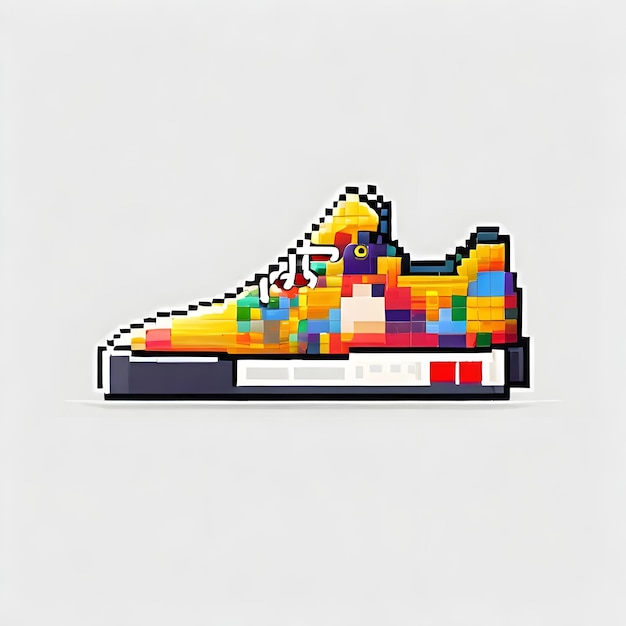 Sneakers Pixel Art Design Sneakers Kreative Schuhe