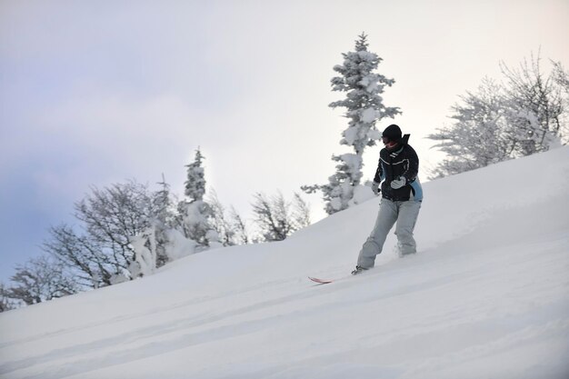 snowboarder estilo livre