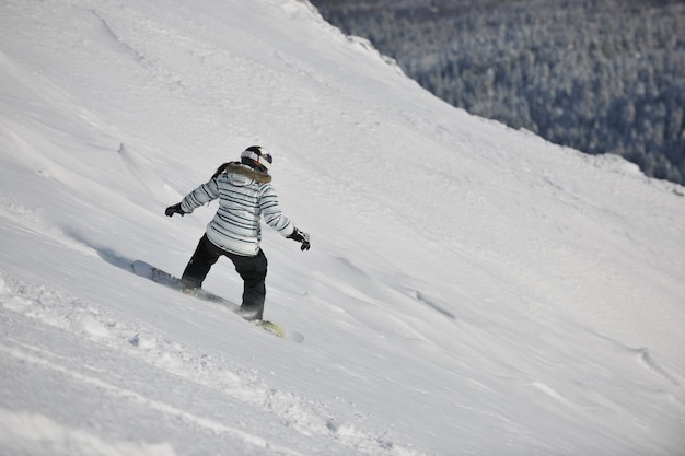 Snowboarderin