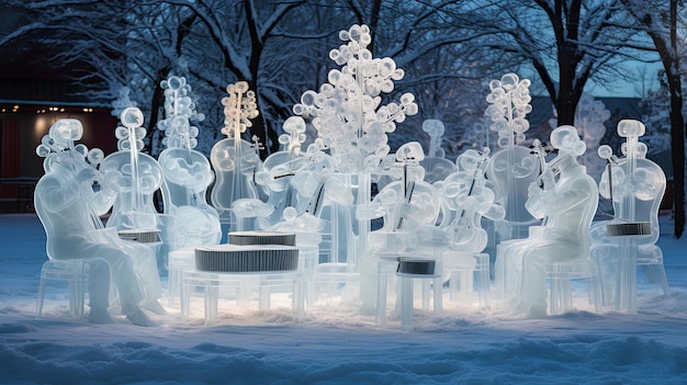 Snowflake Serenade Instrumentos melódicos em gelo