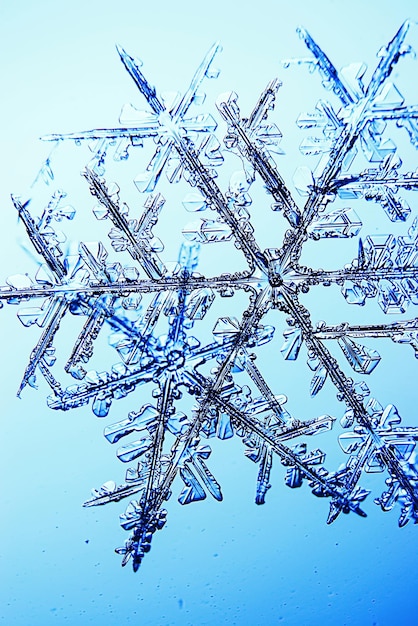 Foto snowflake set winter-hintergrund