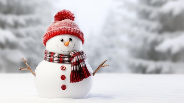 Snowman HD 8K Vektor-Illustrations-Wallpapier von Stock-Bild