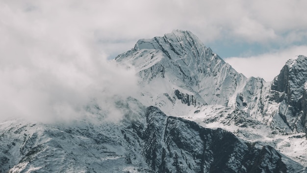 Snowy Mountain Nahaufnahme