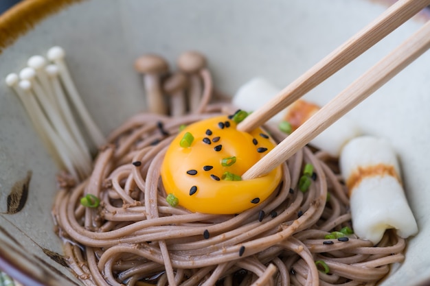 Soba Con Yema