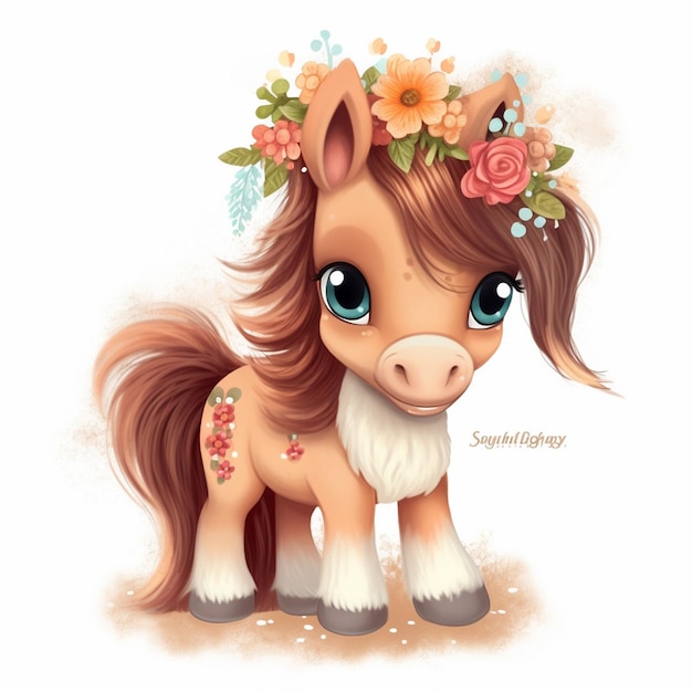 Sobre o Cute Baby Horse Sublimation Clipart