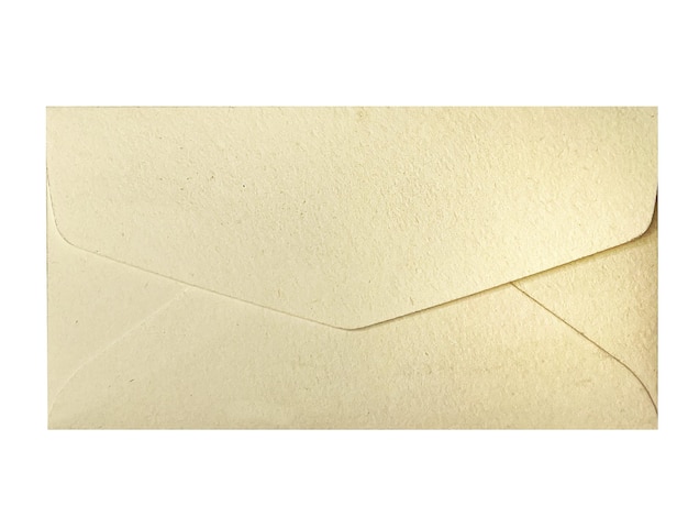 Foto un sobre con un papel blanco que dice 'la carta' en él '