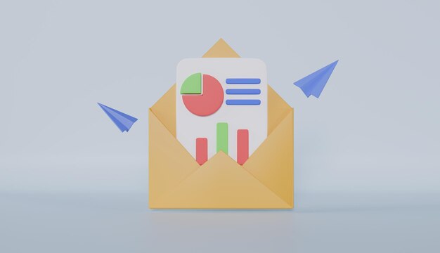 Sobre con el símbolo del icono del avión de papel enviar una carta de notificación por correo electrónico en línea concepto de correo electrónico