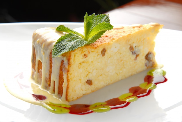 Sobremesa de cheesecake