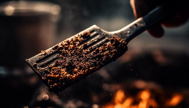 Sobremesa de favo de mel grelhada doce fresca orgânica deliciosa gerada por IA