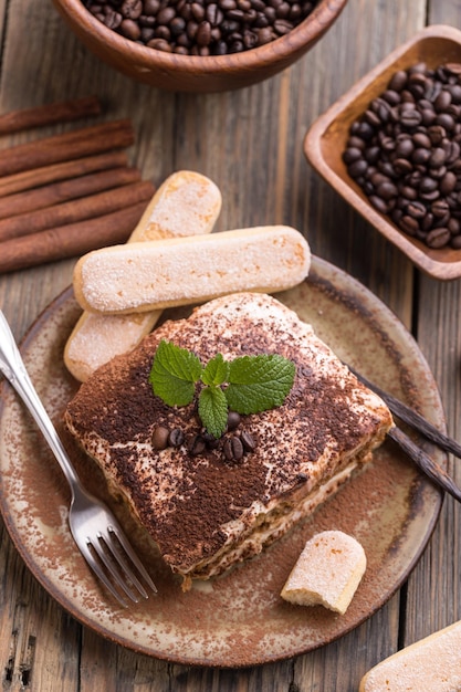 Sobremesa de tiramisu