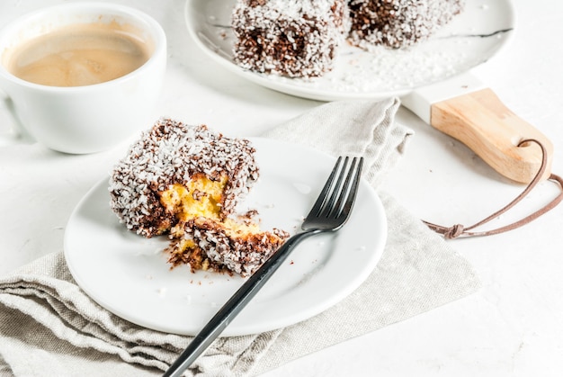 Sobremesa tradicional Lamington