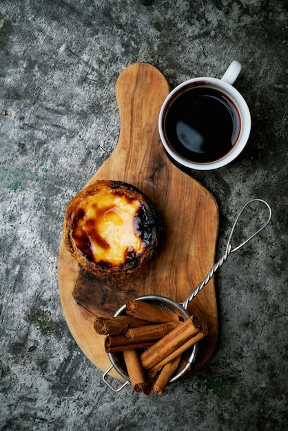 Sobremesa tradicional portuguesa, pastel de nata