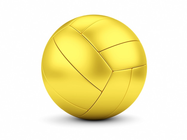 Soccerball dourado no close up branco