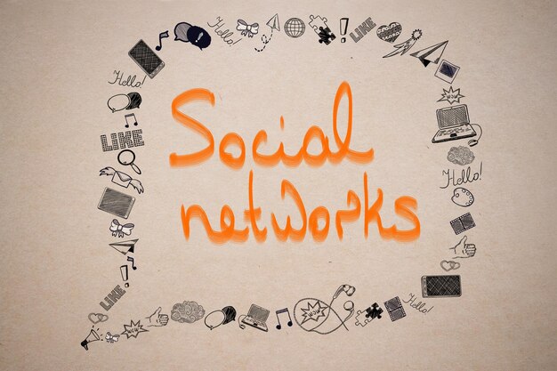 Foto social-networking-konzept