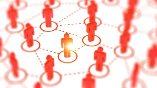 Social Web Network Hintergrundbild
