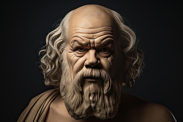 Sócrates Filósofo griego de Atenas fundador de la filosofía occidental IA generativa