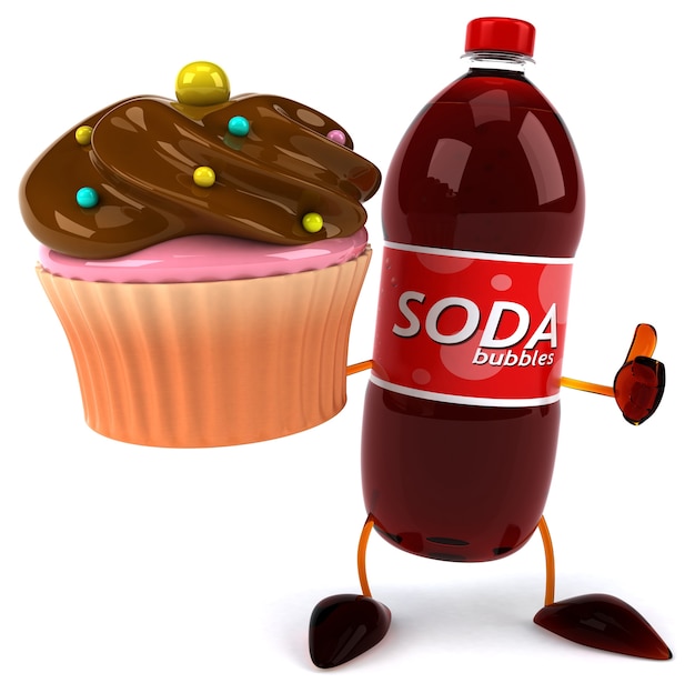 Soda 3d Charakter