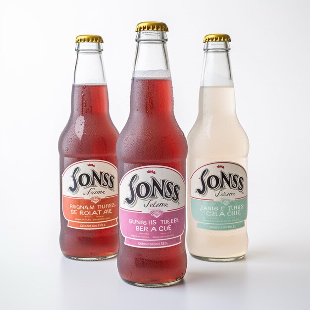 Foto soda jones con fondo blanco de alta calidad ultra