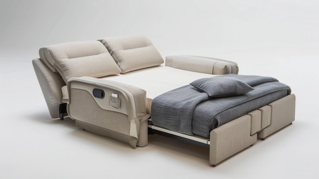 Sofa cama convertible un sofá cama versátil que se transforma en una cama con facilidad