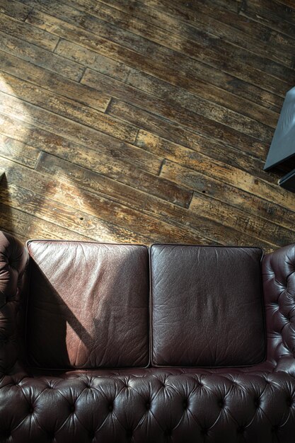 sofá castanho caro feito de couro genuíno móveis de luxo
