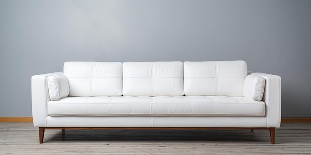 Foto sofa de couro em branco