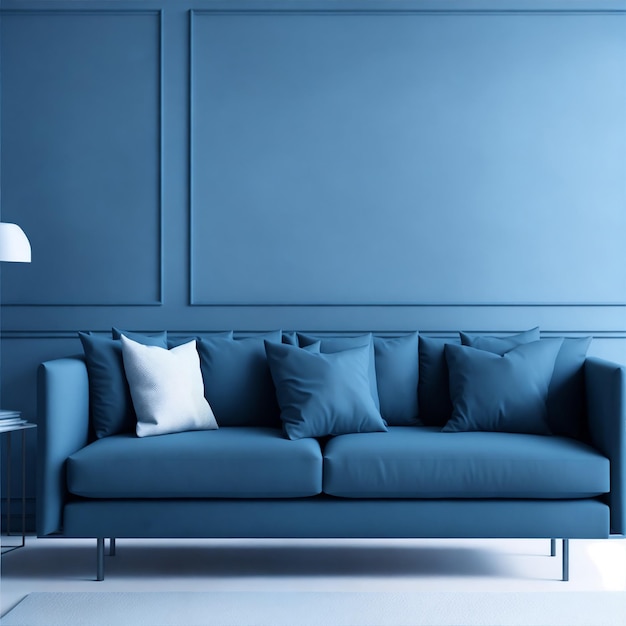 Sofa de design interior azul
