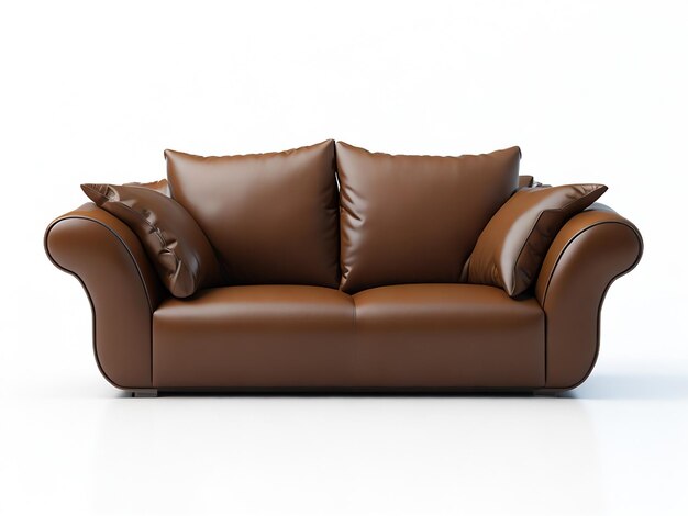 sofá estándar sobre fondo aislado