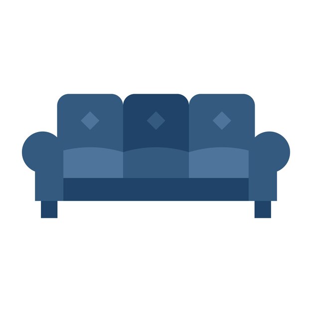 Foto sofa-flache illustration