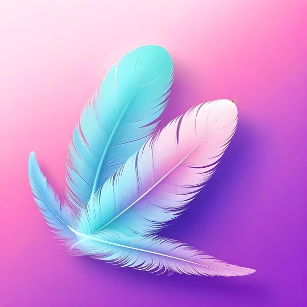 Soft Feather Vector Icon Elegant 4K Flat Design Illustration (Elegante 4K Flach-Design-Illustration)