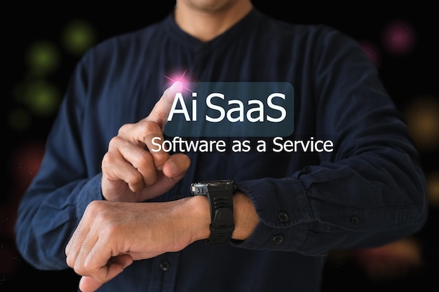 Foto software como servicio saas ai comercio tecnología de reconocimiento de imágenes aplicaciones cosas en línea