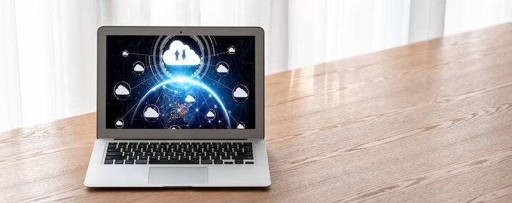 Foto software de computación en la nube para el trabajo remoto de moda