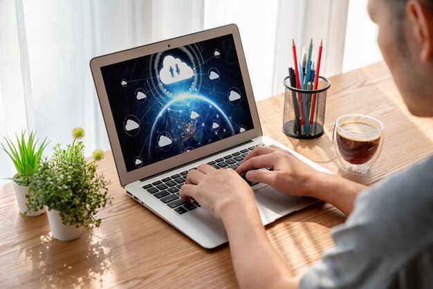 Software de computación en la nube para el trabajo remoto de moda