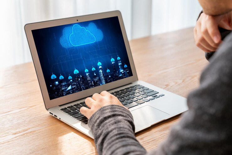 Foto software de computación en la nube para el trabajo remoto de moda
