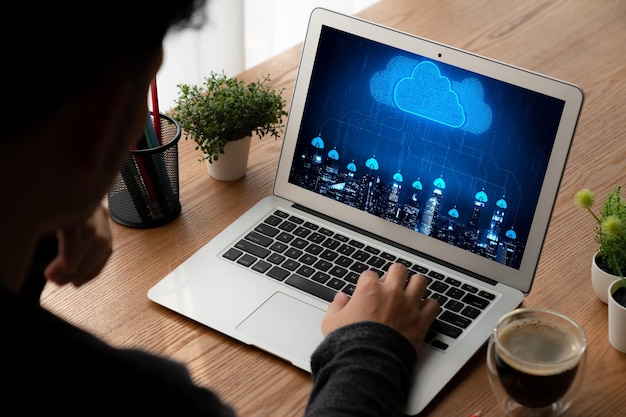 Software de computación en la nube para el trabajo remoto de moda