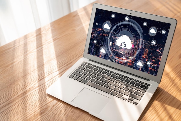 Software de computación en la nube para el trabajo remoto moderno y el almacenamiento de datos personales