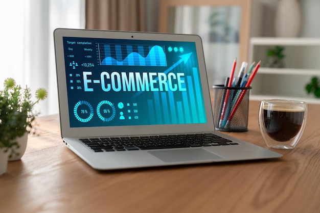 El software de datos de comercio electrónico proporciona un tablero de control moderno para el análisis de ventas al negocio minorista en línea