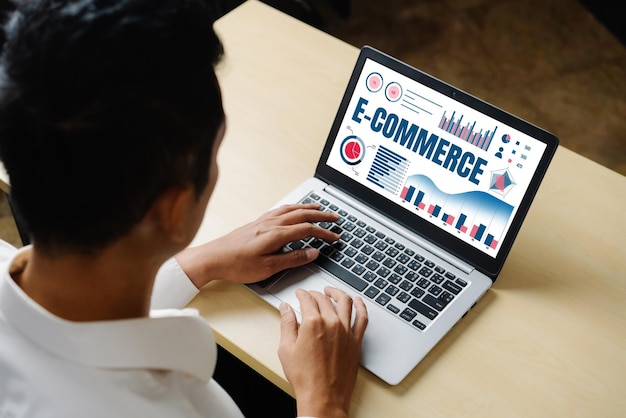 El software de datos de comercio electrónico proporciona un tablero de control moderno para el análisis de ventas al negocio minorista en línea