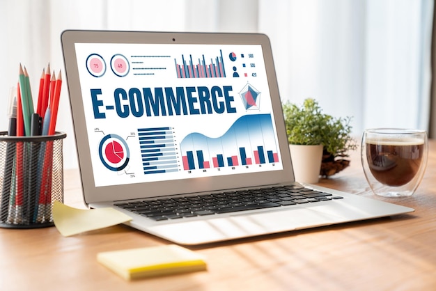 El software de datos de comercio electrónico proporciona un tablero de control moderno para el análisis de ventas al negocio minorista en línea