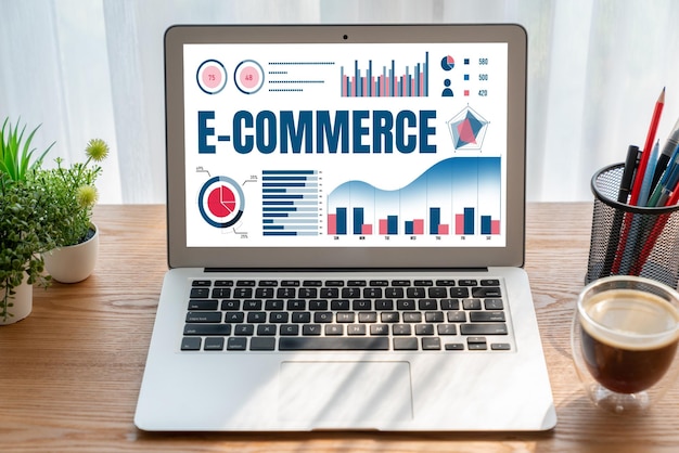 El software de datos de comercio electrónico proporciona un tablero de control moderno para el análisis de ventas al negocio minorista en línea