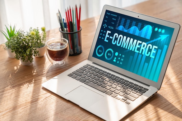El software de datos de comercio electrónico proporciona un tablero de control moderno para el análisis de ventas al negocio minorista en línea