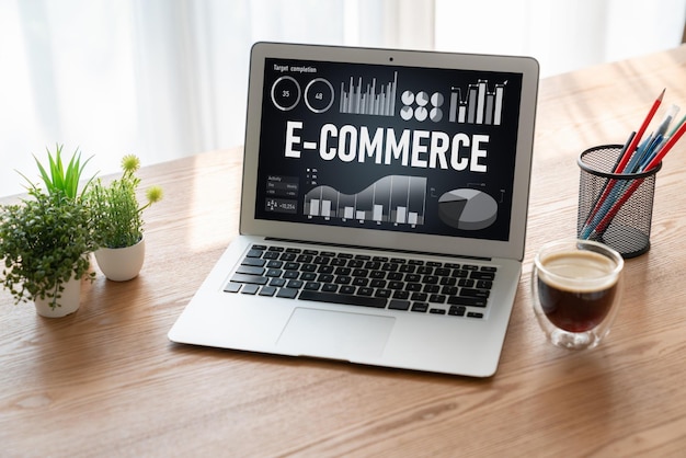 El software de datos de comercio electrónico proporciona un tablero de control moderno para el análisis de ventas