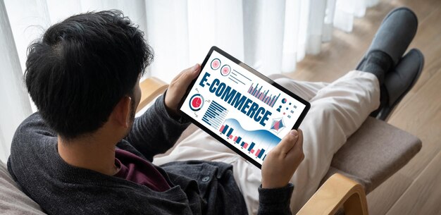 El software de datos de comercio electrónico proporciona un tablero de control moderno para el análisis de ventas