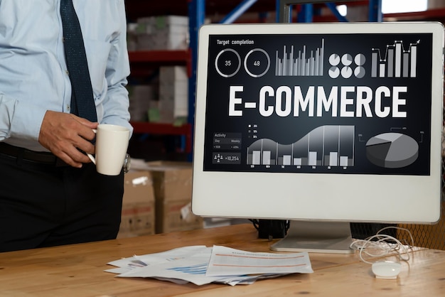 El software de datos de comercio electrónico proporciona un tablero de control moderno para el análisis de ventas