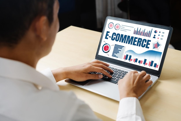 El software de datos de comercio electrónico proporciona un tablero de control moderno para el análisis de ventas