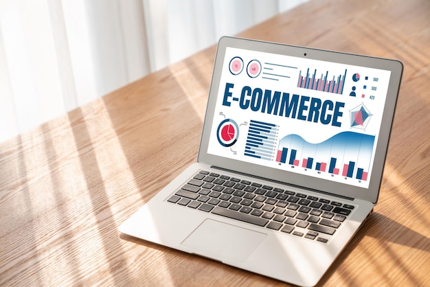El software de datos de comercio electrónico proporciona un tablero de control moderno para el análisis de ventas