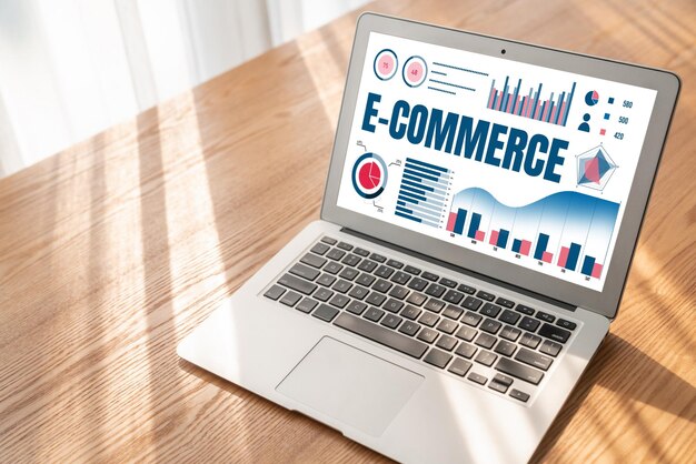 El software de datos de comercio electrónico proporciona un tablero de control moderno para el análisis de ventas